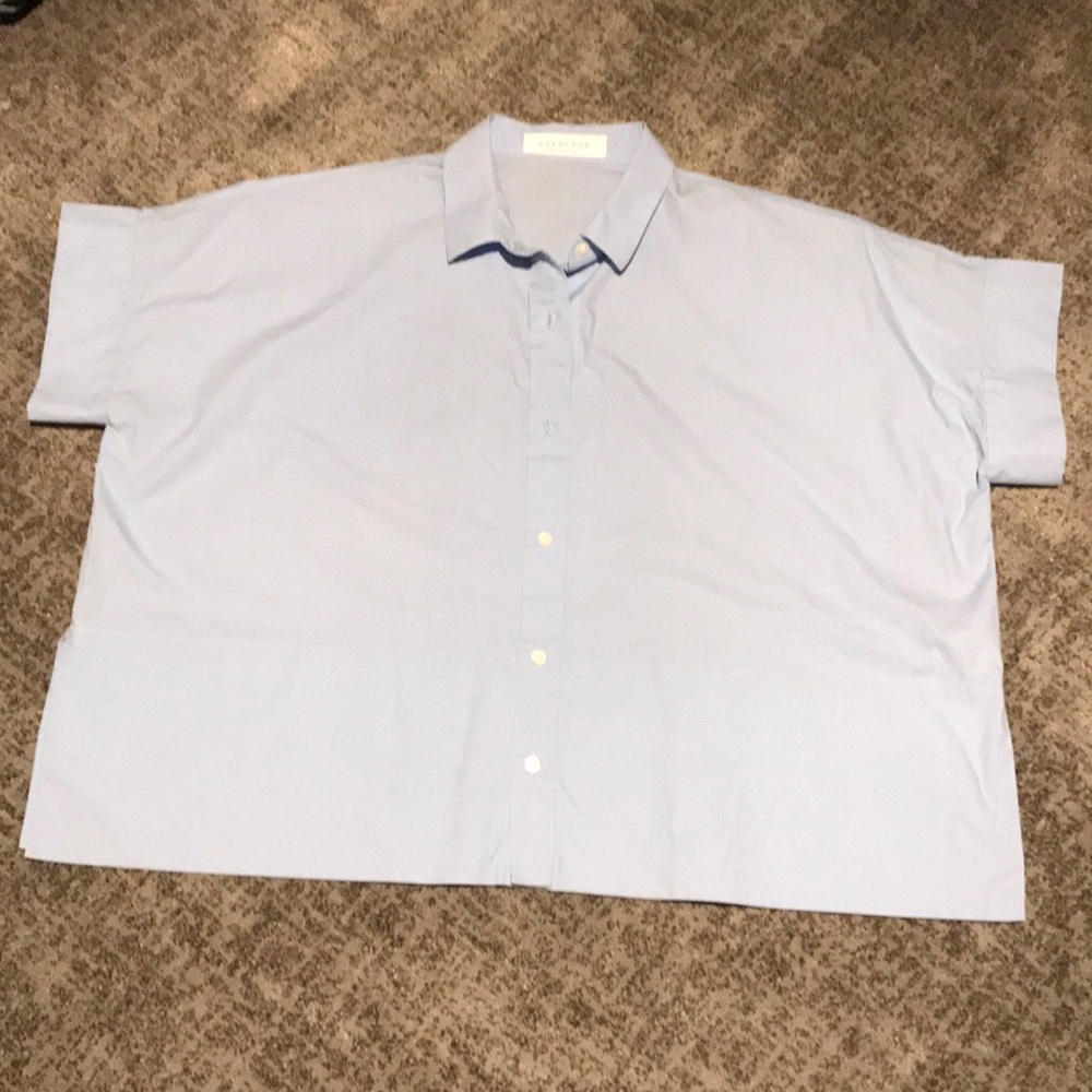 Everlane short sleeve button down shirt